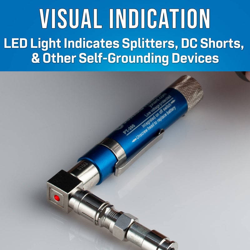 Jonard Tools Jonard PT-300 Voltage Protected Coax Cable Wire Tracer Pocket Continuity Tester & Toner with Audible Beep and LED - Image 2